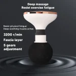 Mini Masseur Portable – Masseur Corporel Personnel – Pour Soulager la Douleur et Détendre Les Tissus Profonds - Blanc – Image 6