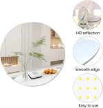 Miroir Acrylique Autocollant HD - Rond Sticky - Grand Sans Cadre - (24 x 24 cm x 2 mm) – Image 12