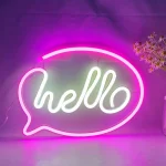 Enseigne Lumineuse Led En Néon (Hello) - USB - Décoration – Image 8