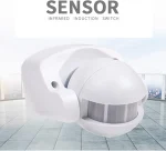 Commutateur de Capteur D'éclairage-AC110-240V 10A-Angle Réglable-Capteur Infrarouge Automatique Du Corps Humain-Interrupteur à Induction – Image 4