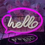 Enseigne Lumineuse Led En Néon (Hello) - USB - Décoration – Image 10