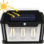 Lampes à Énergie Solaire - Étanches - Sécurité Avec Capteur