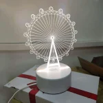 Veilleuse 3D En Forme Parc D'attractions - LED - USB Power - Lampe Décoratif – Image 6