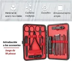 Ensemble Professionnel De Manucure et Pédicure 18 Pièces Multifonctions Avec Boîte de Cadeau - Noir – Image 5