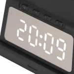 Station De Recharge Sans Fil Avec Réveil Sans Fil Sécurisé - Acrylique - Rechargeable-LED-Noir – Image 8