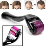 Derma Roller Pour La Croissance Des Cheveux 0,5 Mm Avec Aiguilles En Titane – Active Les Follicules Pileux Pour La Perte et L'épaisseur Des Cheveux – Réduit Les Cicatrices D'acné – Image 2