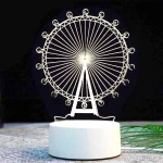 Veilleuse 3D En Forme Parc D'attractions - LED - USB Power - Lampe Décoratif – Image 5