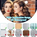 Miroir Acrylique Autocollant HD - Rond Sticky - Grand Sans Cadre - (24 x 24 cm x 2 mm) – Image 4