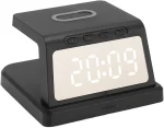 Station De Recharge Sans Fil Avec Réveil Sans Fil Sécurisé - Acrylique - Rechargeable-LED-Noir – Image 13