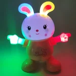 Jouet Lapin Musical Pour Enfants – avec Lumières – Éducatif Interactif pour Le Développement Des Enfants – Image 2