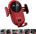 Chargeur De Voiture Sans Fil 2 En 1 - Tous Smartphones - Charge Rapide Intelligente - Infrarouge - Capteur - Support Téléphone – Image 6