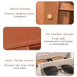 Étui à Lunettes Pliable 3 En 1 En Cuir PU - Multi-usages - Marron – Image 13