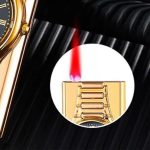 Briquet avec Montre Coupe-vent - Portable - Multifonctionnel Pour Une Uilisation Intérieure et Extérieure - Rose – Image 6