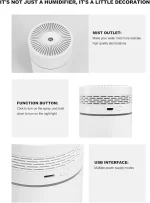 Mini Humidificateur Portable 250 Ml - 7 Couleurs LED - Rechargeable - Diffuseur D'Arômes - Blanc – Image 6