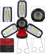 Lanterne De Camping Super Lumineuse - Rechargeable - LED - Multifonctionnelle