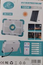 Spot à Énergie Solaire - Unité Séparée - Télécommande - 100 W – Image 4
