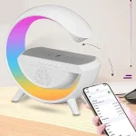 Réveil Multifonction - Haut-Parleur Bluetooth Sans Fil - Mini Veilleuse - Support Carte TF - Chargeur De Téléphone - Radio