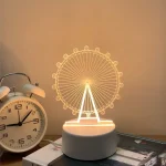 Veilleuse 3D En Forme Parc D'attractions - LED - USB Power - Lampe Décoratif – Image 10