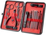 Ensemble Professionnel De Manucure et Pédicure 18 Pièces Multifonctions Avec Boîte de Cadeau - Noir – Image 4