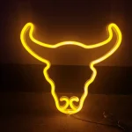 Enseigne Lumineuse Led En Néon (Taureau)  - USB - Décoration - Jaune – Image 10