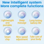 Pistolet De Massage à Manche Allongé - Masseur Dorsal en U - Soulagement Des Douleurs Des Tissus Profonds Avec 4 Têtes De Massage – Image 9