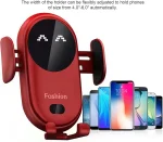 Chargeur De Voiture Sans Fil 2 En 1 - Tous Smartphones - Charge Rapide Intelligente - Infrarouge - Capteur - Support Téléphone – Image 4