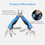 Pince Multifonction 11 En 1 - Acier Inoxydable - Avec Tournevis - Lime - Ouvre-Boîte - Pince - Coupe-Câble - Utilisation Extérieure – Image 5