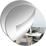 Miroir Acrylique Autocollant HD - Rond Sticky - Grand Sans Cadre - (24 x 24 cm x 2 mm) – Image 6