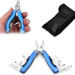 Pince Multifonction 11 En 1 - Acier Inoxydable - Avec Tournevis - Lime - Ouvre-Boîte - Pince - Coupe-Câble - Utilisation Extérieure