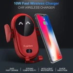 Chargeur De Voiture Sans Fil 2 En 1 - Tous Smartphones - Charge Rapide Intelligente - Infrarouge - Capteur - Support Téléphone – Image 2