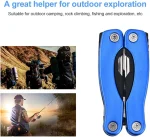 Pince Multifonction 11 En 1 - Acier Inoxydable - Avec Tournevis - Lime - Ouvre-Boîte - Pince - Coupe-Câble - Utilisation Extérieure – Image 4