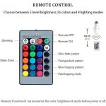 Pack De 4 Lampes Led RGB 6 Couleurs + Blanc - 10W - E27 - 700 Lumen + Télécommande – Image 8