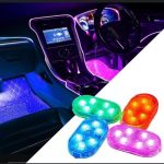Pack De 4 Lumières LED Tactile Sans Fil Pour Intérieur De Voiture - 7 couleurs - LED - USB – Image 8