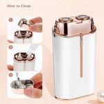 Épilateur Électrique Double Téte - Multifonction - Lumière intégrée - USB Rechargeable – Image 6