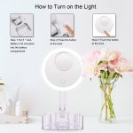 Miroir De Maquillage Multifonctionnel - Avec Éclairage LED - Tactile - 3 Modes -  Avec Boîte à Cosmétiques et à Bijoux – Image 9