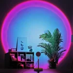 Lampe de projecteur - LED 4 couleurs - Lampadaire rotatif arc-en-ciel à 180 degrés - Lampe USB – Image 6