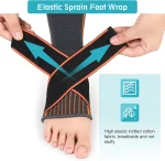 Chevillière Ligamentaire Avec Deux Sangles Réglables - Noir – Image 3