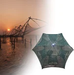 Filet De Pêche Pliable – Parfait Pour Attraper Facilement Du Poisson du Crabe et Des Crevettes – Avec Ligne Fine – 8 Poches – Image 6