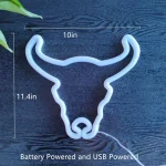 Enseigne Lumineuse Led En Néon (taureau)  - USB - Décoration – Image 8