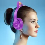 Écouteurs Sans fil Bluetooth 5.0 - Avec Fonction De Suppression Du Bruit - Violet – Image 5