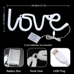 Enseigne Lumineuse Led En Néon LOVE - USB - Décoration – Image 4