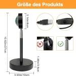 Lampe de projecteur - LED 4 couleurs - Lampadaire rotatif arc-en-ciel à 180 degrés - Lampe USB – Image 7