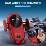 Chargeur De Voiture Sans Fil 2 En 1 - Tous Smartphones - Charge Rapide Intelligente - Infrarouge - Capteur - Support Téléphone – Image 5