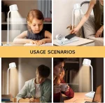 Lampes De Bureau 4 en 1- LED - Chargeur Sans Fil - Bluetooth - Écran Tactile - Horloge - Haut-parleur – Image 5