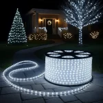 Ruban LED - 20 Mètres - 220V Recoupable - IP65 - Blanc Froid 6000K - 8000K - Blanc