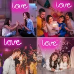 Enseigne Lumineuse Led En Néon LOVE - USB - Décoration – Image 2