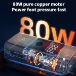 Compresseur D'air Pour Gonfler Les Pneus - Portable - Sans Fil - Rechargeable - Écran D'affichage – Image 4