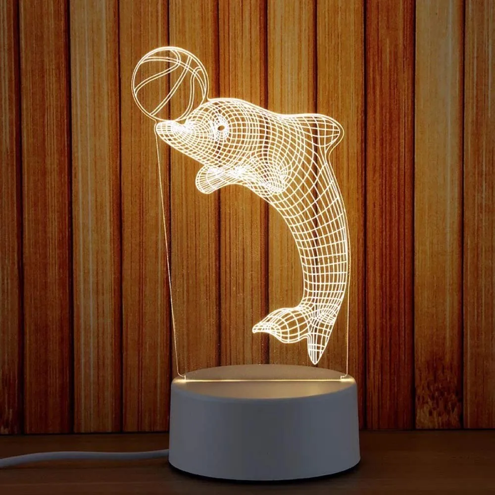 71IUdgDGAnL._AC_UF10001000_QL80_FMwebp_.webp Veilleuse 3D En Forme Dauphin - LED - USB Power - Lampe Décoratif – Image 1