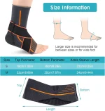 Chevillière Ligamentaire Avec Deux Sangles Réglables - Noir – Image 8