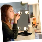 Miroir de Maquillage de Style Hollywoodien - Lumière LED 3 Mode - Rotation Horizontale à 360° - Rotation Verticale à 180° - Double Alimentation – Image 3